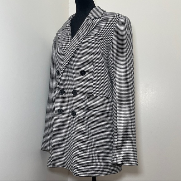 Favorite Daughter- THE PHOEBE BLAZER Black And White Houndstooth Size Medium - Picture 8 of 15
